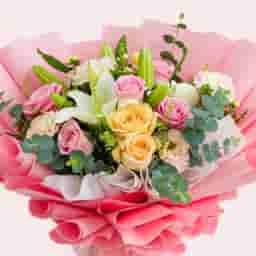 Blush Harmony Rose Bouquet