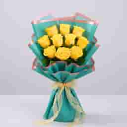 Beautiful Yellow Rose Bouquet in UAE
