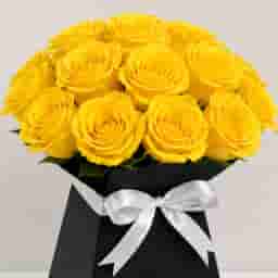 Soft Elegant Yellow Rose Bouquet in UAE