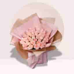 Soft Pink Rose Hand Bouquet