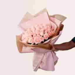 Soft Pink Rose Hand Bouquet