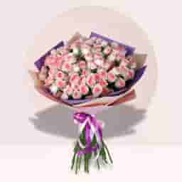 Classic Pink Roses Bouquet