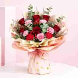 Red Rose Mixed Floral Bouquet