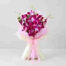 Luxury Purple Orchid Gift Bouquet in UAE