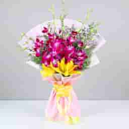Eternal Mixed Lily And Orchid Bouquet in UAE