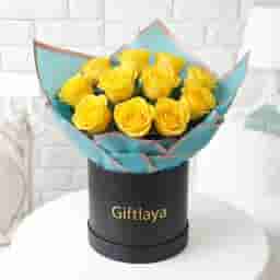 Luxury Yellow Roses Gift Bouquet in UAE
