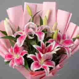 Premium Pink Lily Bouquet for Luxury Gifting in UAE