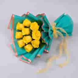 Beautiful Yellow Rose Bouquet in UAE