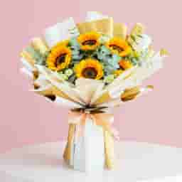 Golden Sunflower Hand Bouquet