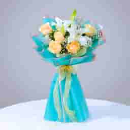 Oriental Lily And Rose Bouquet in UAE