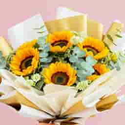 Golden Sunflower Hand Bouquet