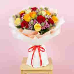 Golden Ruby Rose Bouquet