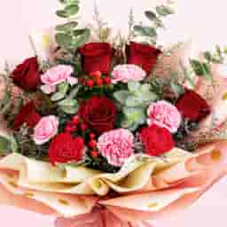 Red Rose Mixed Floral Bouquet