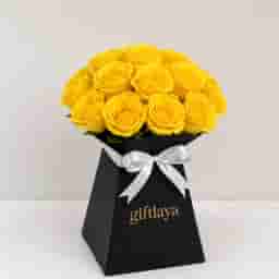 Soft Elegant Yellow Rose Bouquet in UAE