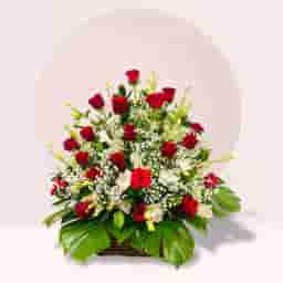 Love Red Rose Floral Arrangement