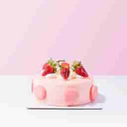 Fresh Strawberry Birthday Cake