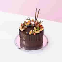 Chocolate And Fruit Piece Cake