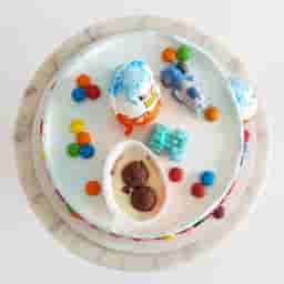 Kinder Joy Fantasy Cake with Chocolate Toppers