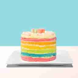 Multi-Color Rainbow Cream Cake