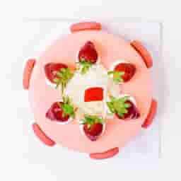 Fresh Strawberry Birthday Cake