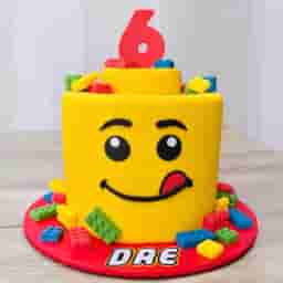 Lego Theme Birthday Cake