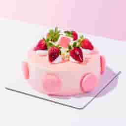 Fresh Strawberry Birthday Cake