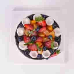 Chocolate Drip Fresh Fruit Cake