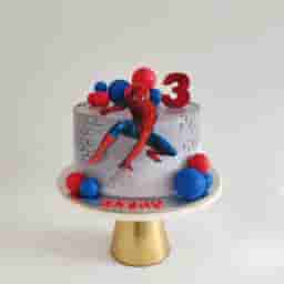Spider-Man Superhero Birthday Cake