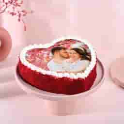 Red velvet customised cake 