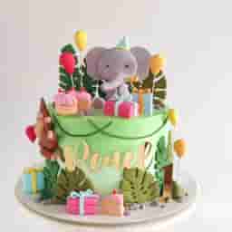 Little Explorer Jungle Theme Cake