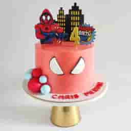 Spider-Man Superhero Birthday Cake