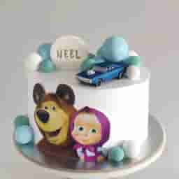 Cute Masha and Bear Designer Cake
