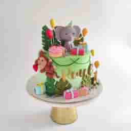 Little Explorer Jungle Theme Cake