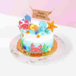 Little Ocean Party Cake