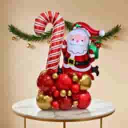 Festive Santa Balloon Bouquet