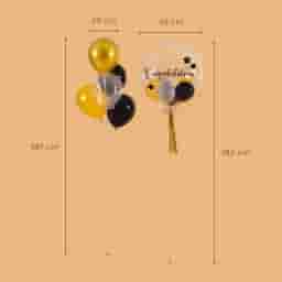 Glamour Gold Helium Bobo Balloon