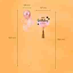 Personalized Bubble Balloon Birthday Set