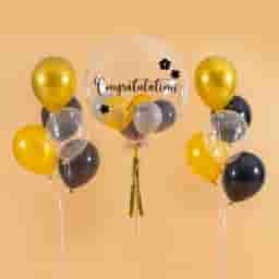 Glamour Gold Helium Bobo Balloon