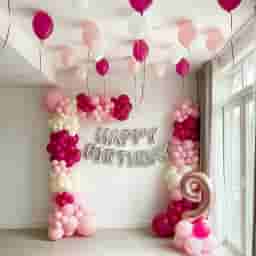Sweet Pink Birthday Decoration