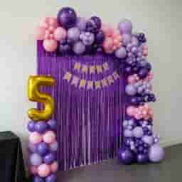 Vibrant Purple Balloon Birthday Decoration