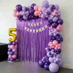 Vibrant Purple Balloon Birthday Decoration