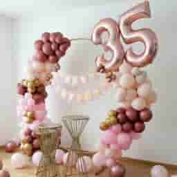 Pastel Birthday Ring Decoration
