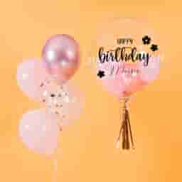 Personalized Bubble Balloon Birthday Set