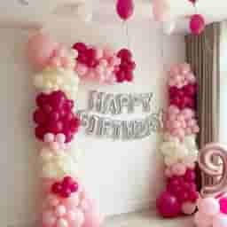 Sweet Pink Birthday Decoration