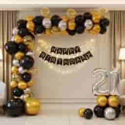 Birthday Balloon Wall Decoration