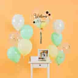 Vespa Mint Helium Party Balloons