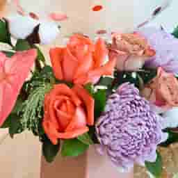 Happy Birthday Balloon with flower