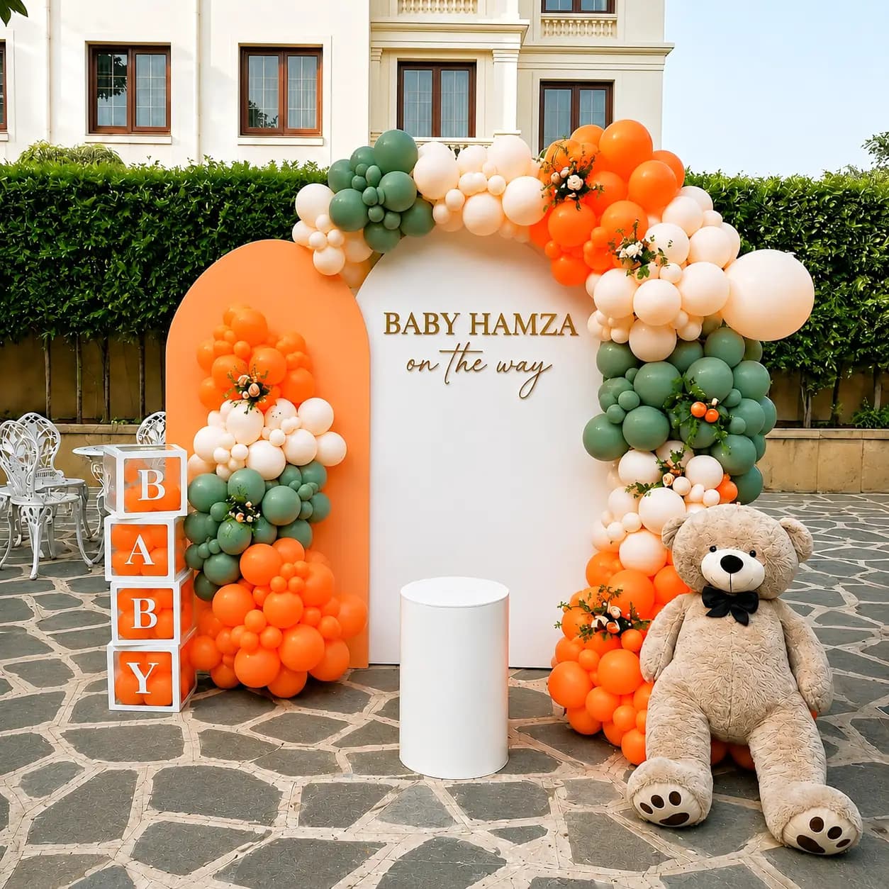 Premium Balloon Arch Baby Shower Decor