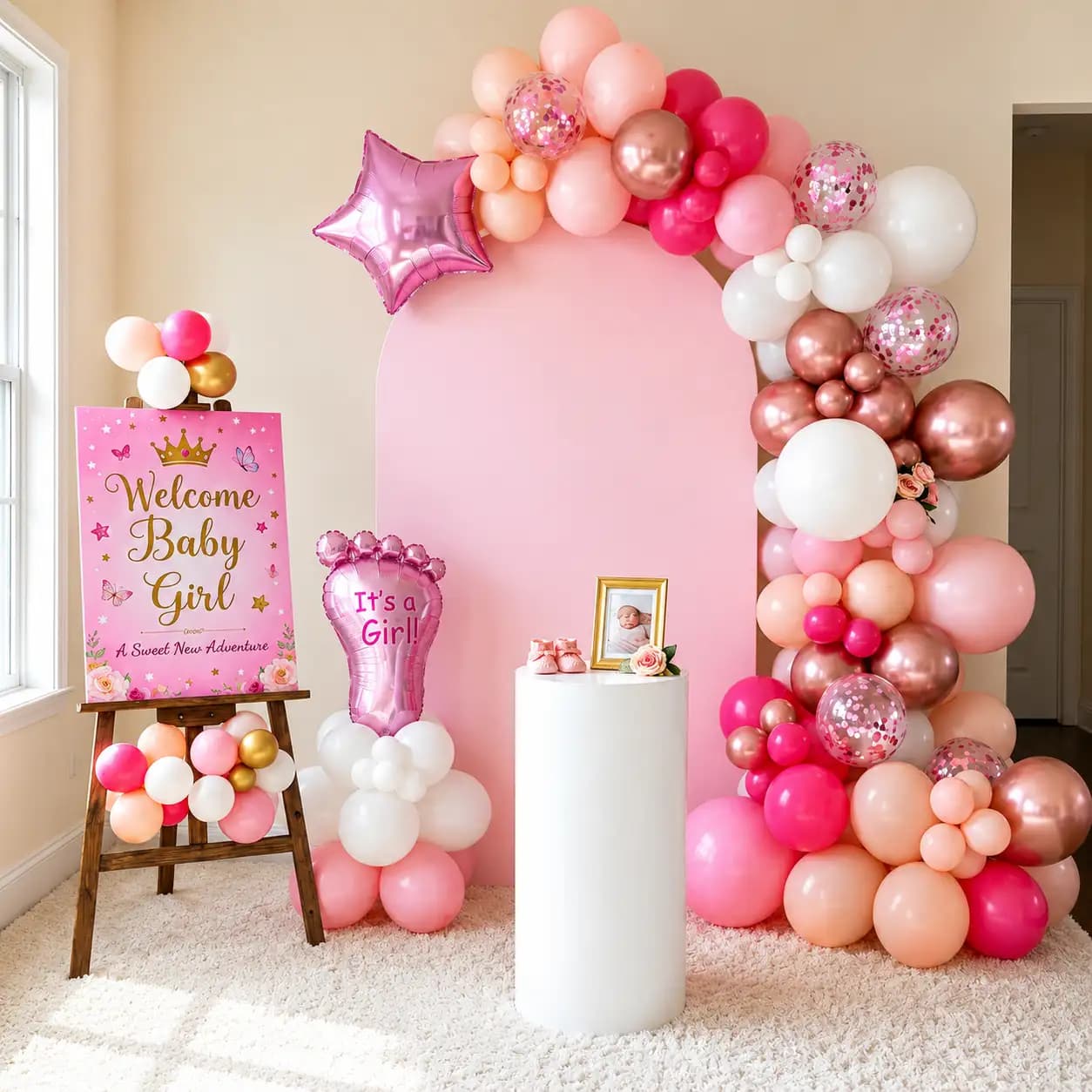 Newborn Arrival Decoration for Baby Girl