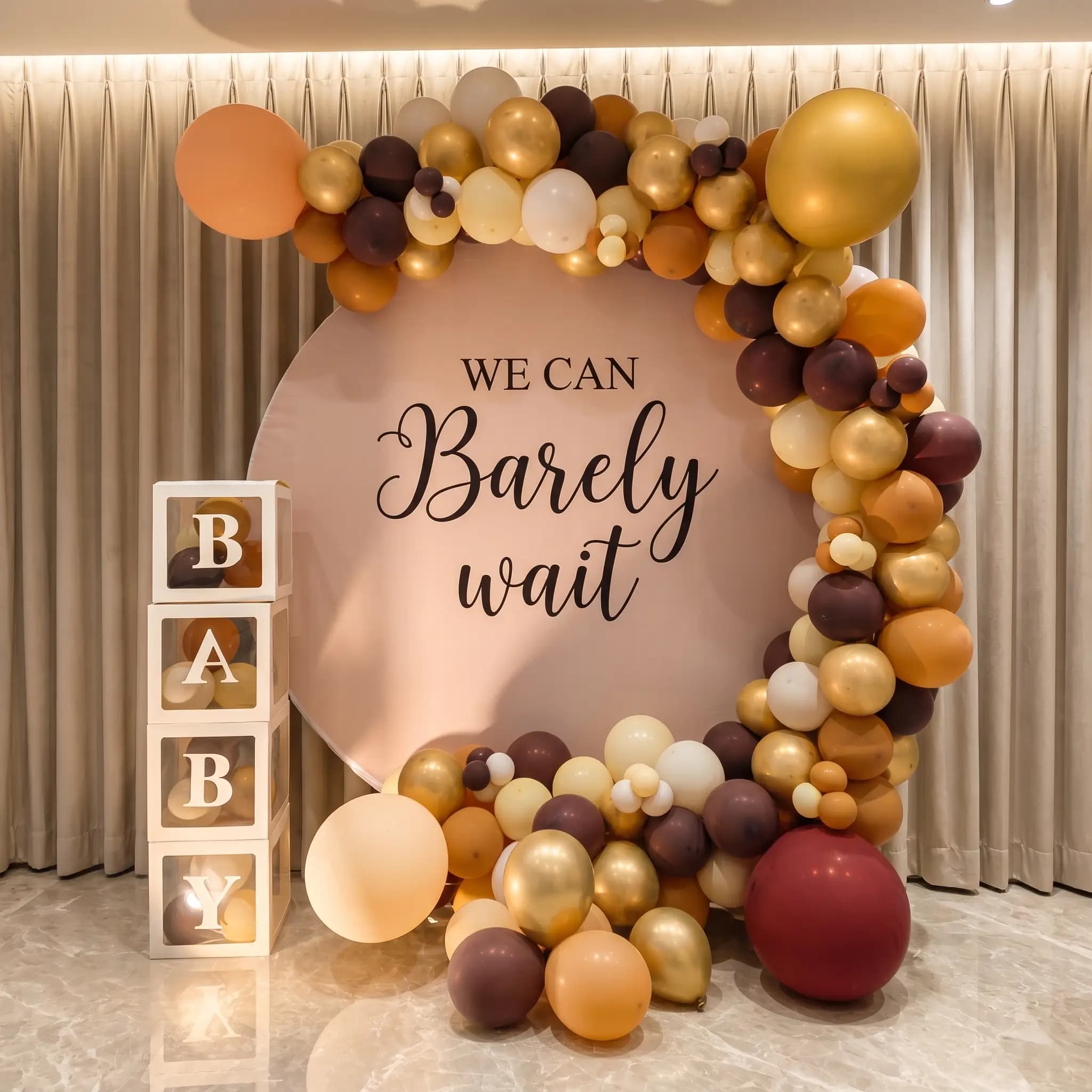Balloon Ring Backdrop Baby Shower Decoration